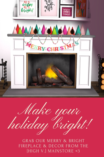 [high v.] merry & bright fireplace chubby pack