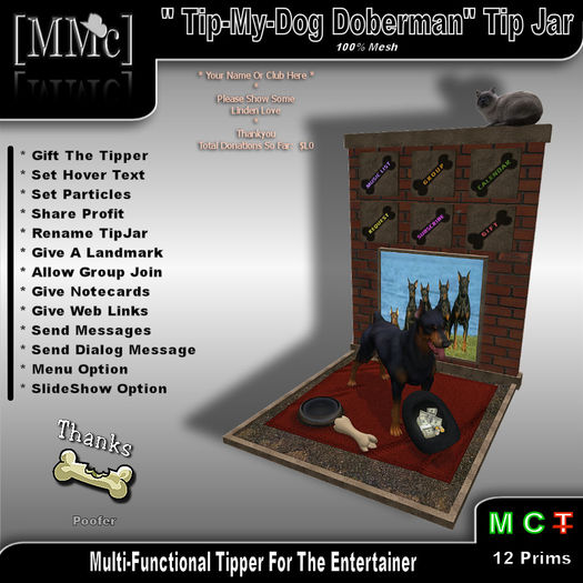 [Tip-My-Dog] - "Doberman" Tipper