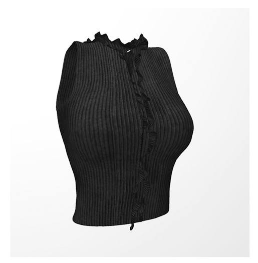 TD- Mesh Shirt Blouse BLACK (All Sizes)