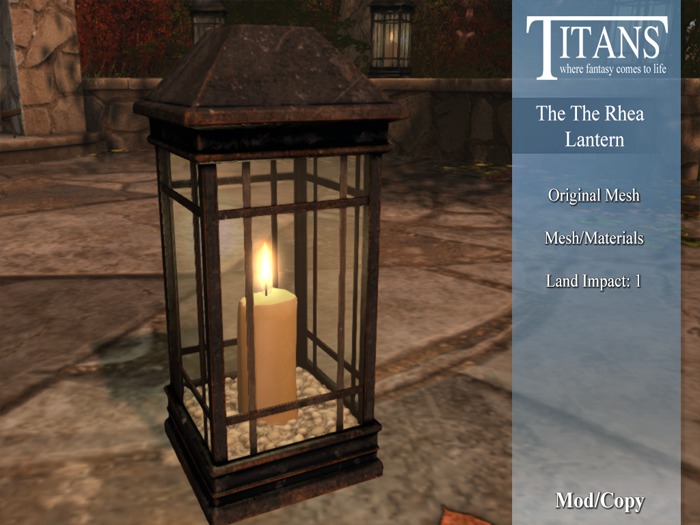 Titans - The Rhea - Patio Lantern