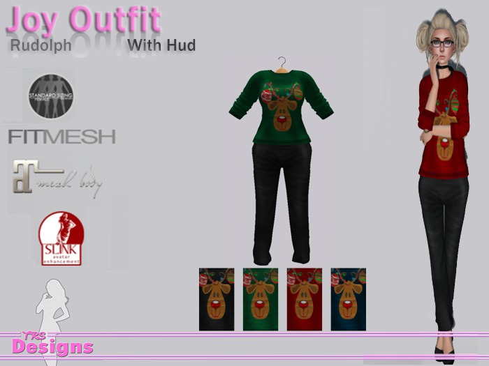 Joy Outfit With Hud Rudolph