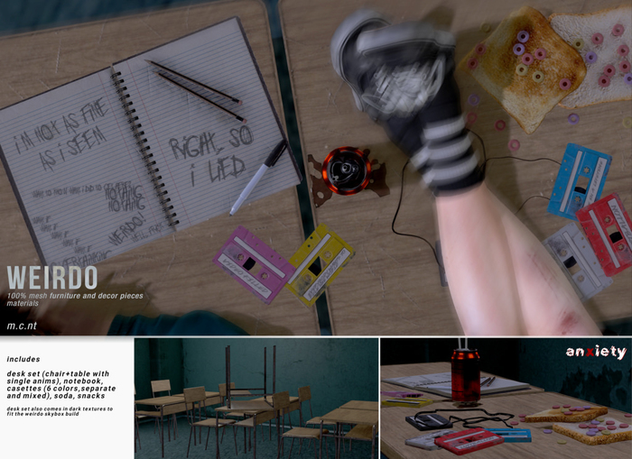/anxiety/ weirdo schoolset