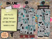 < SP >  Winter Bear PJ's for Tweenter - Blue