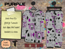 < SP >  Winter Bear PJ's for Tweenter - Purple