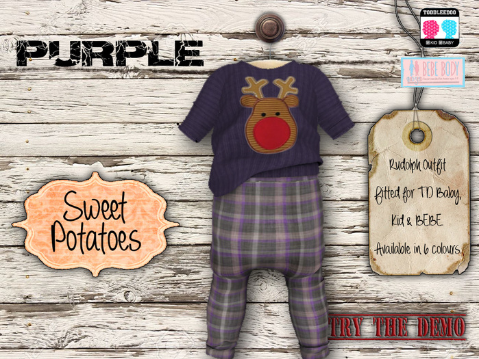 < SP > Rudolph Outfit for TD/BEBE - Purple