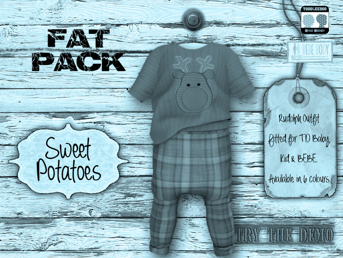 < SP > Rudolph Outfit for TD/BEBE - Fat Pack