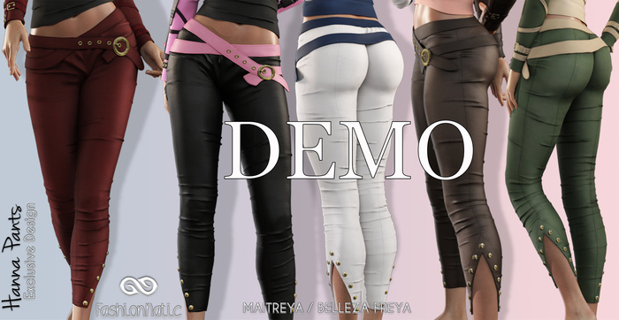 DEMO 	Hanna Female Pants Fatpack Colors - Maitreya Lara, Belleza Freya - FashionNatic