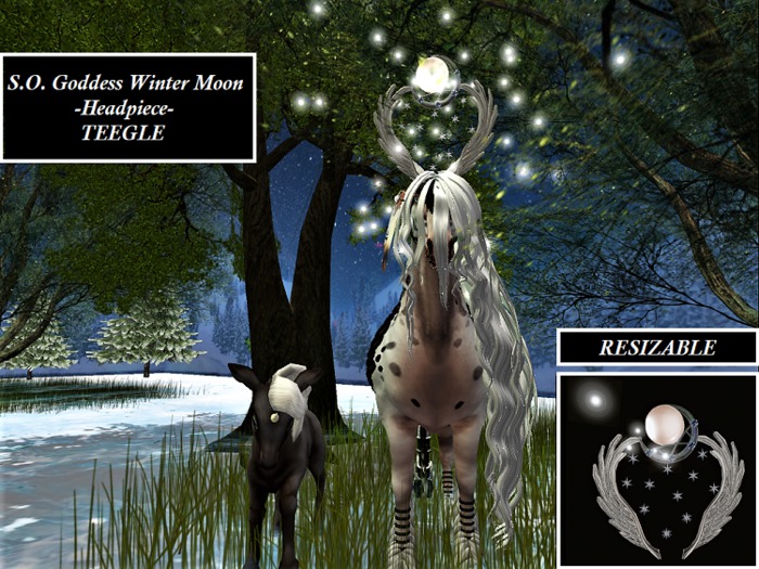 S.O. Goddess Winter Moon -Headpiece- TEEGLE