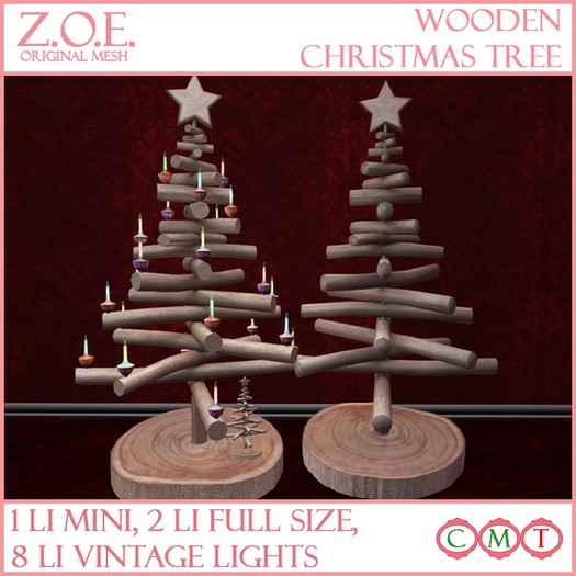 Z.O.E. Wooden Christmas Trees