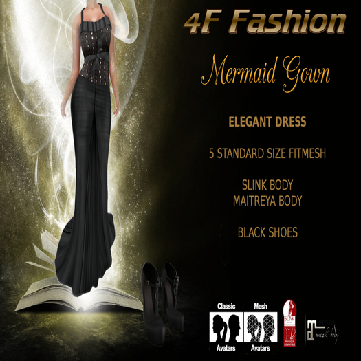 Mermaid Gown Black 