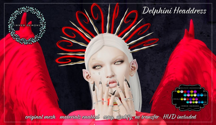 {ID} Delphini Headdress