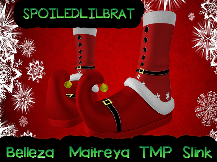 SPOILEDLILBRAT  SANTA ELF SLIPPERS