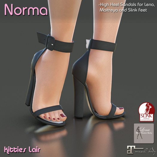 *KL* Sandals Norma Black