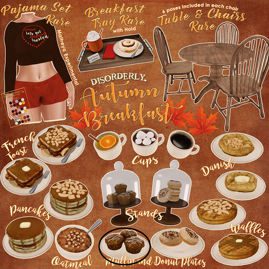 DISORDERLY. / Autumn Breakfast / Chair / RARE