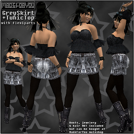 GreySkirt+TunicTop/MadeForYou