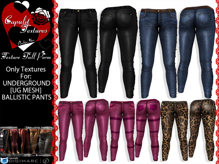*Capulet Textures_[UG MESH] BALLISTIC PANTS PACK.