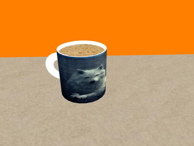 Coffee In White Wolf Mug