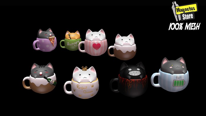 *MG* Set Cup Cat Petit