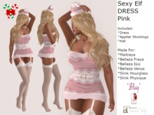 *BSASSY* SEXY SOFT ELF DRESS PINK