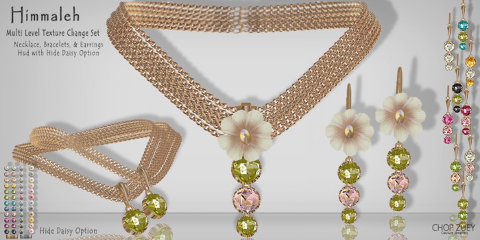 Himmaleh Necklace Earrings Bracelet Set - Txchnge - by Chop Zuey Couture Jewellery