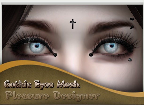 Eyes mesh gothic  blue