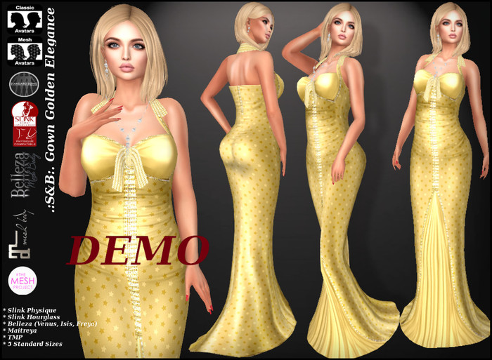 .:S&B:. Gown Golden Elegance Demo