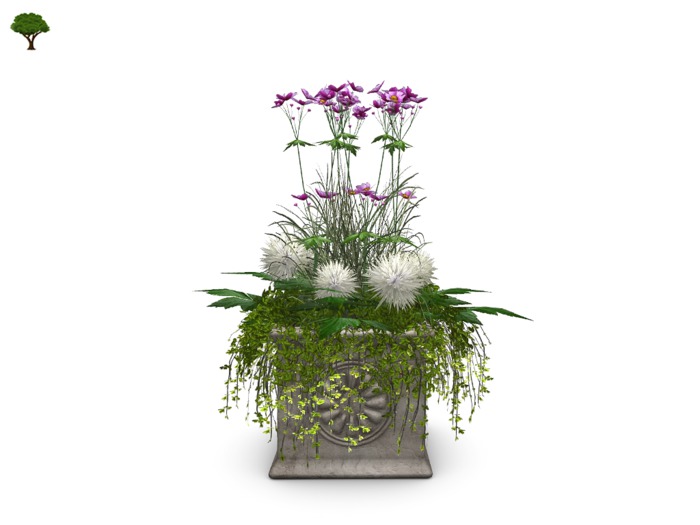 Wild Flowers Stone Planter Mimis