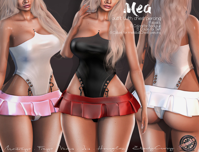 [G-SHOT] Mea Outfit with Chest Piercing {DEMO}