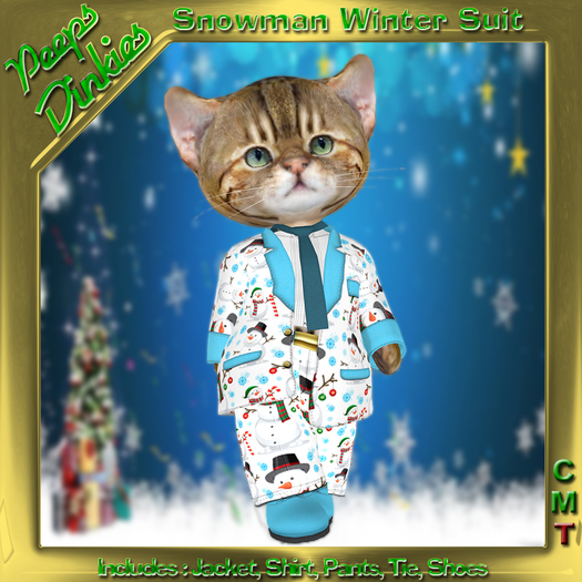 Peeps Dinkies Snowman Winter Suit