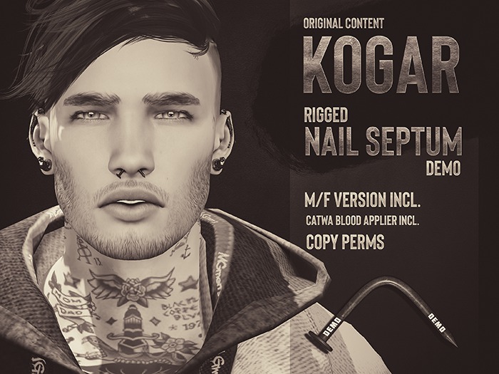 KOGAR / Nail Septum / DEMO [HUD/wear]