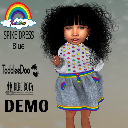 (RBS) SPIKE DRESS (Blue) (DEMO) (WEAR)