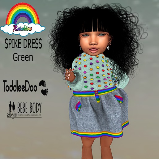 (RBS) SPIKE DRESS (Green)  (WEAR)