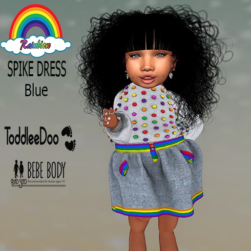 (RBS) SPIKE DRESS (Blue)  (WEAR)