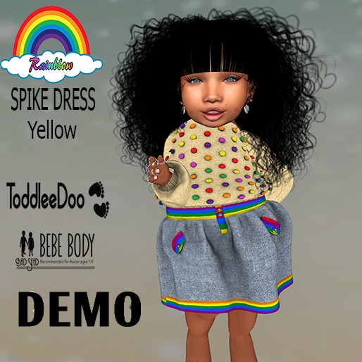 (RBS) SPIKE DRESS ( Yellow) (DEMO) (WEAR)