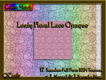 !Kushi! LeafyFloralLaceOPAQUE Textures -WEAR TO UNPACK