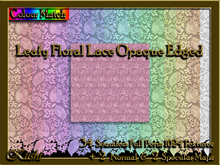 !Kushi! LeafyFloralLaceOPAQUEEDGED Textures -WEAR TO UNPACK