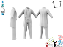 WC964 Men's Historic Jacket Vest Shirt Pants Outfit DEVKIT