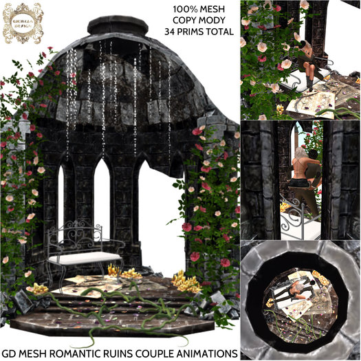 GD MESH ROMANTIC RUINS COUPLE ANIMATIONS