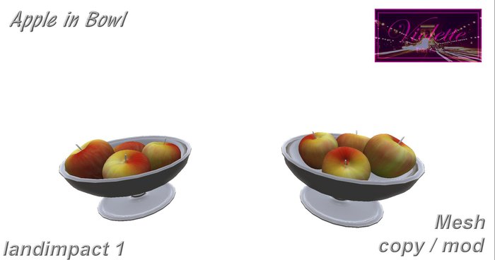 Apple in Bowl mesh