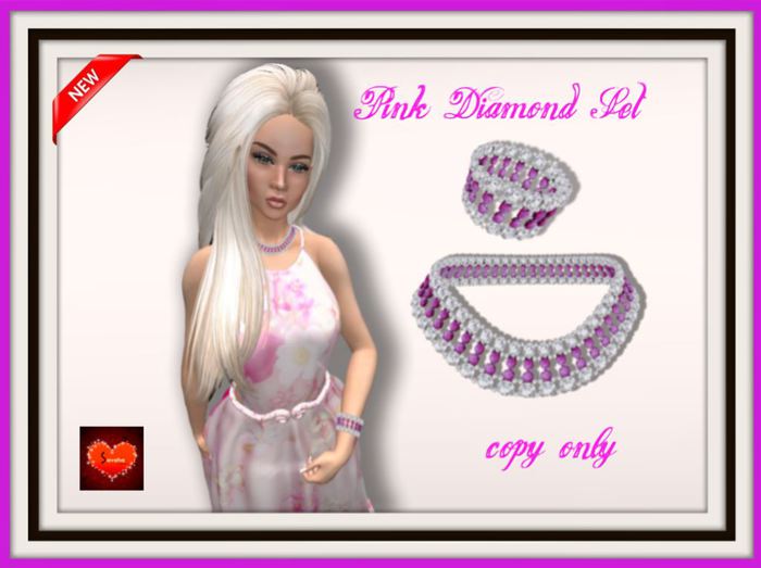 Pink diamond set