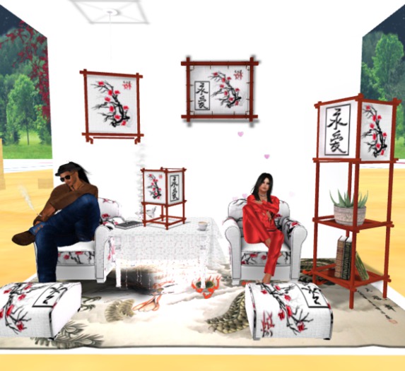 Japan Reading room set