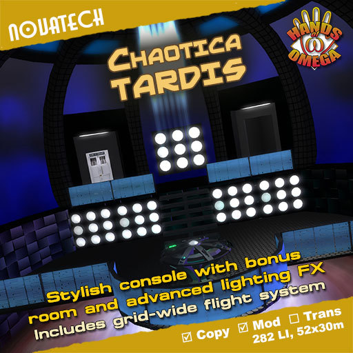 Chaotica TARDIS - Hands of Omega (HoO) Console