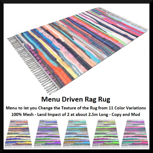 Menu Driven Rag Rug