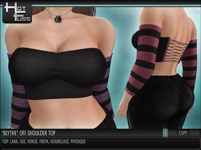 Hot Fuss "Blythe" Off Shoulder Top - DEMO