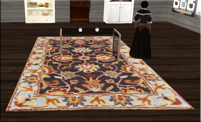Oriental Pewter Rug (mesh)