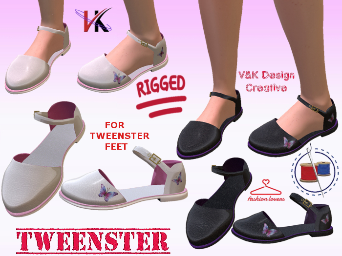 V & K Design Rigged for Tweenster Maxima Shoes (both)