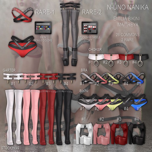 N-Uno & Nanika // Emilia Garter // Pink // Maitreya