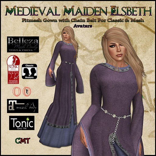 GW Medieval Maiden Elsbeth - Lavendar