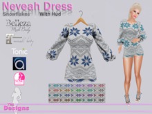 Neveah Dress With Hud Snowflakes