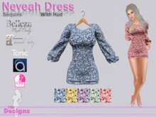 Neveah Dress With Hud Sequins